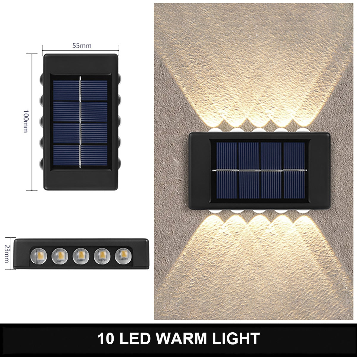 Outdoor Solar Wall Light