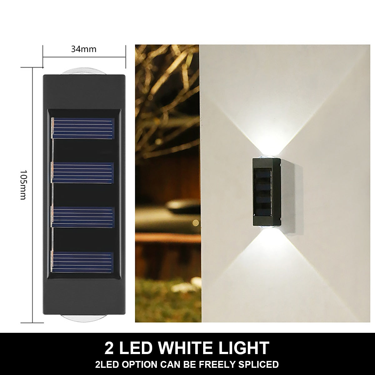 Outdoor Solar Wall Light