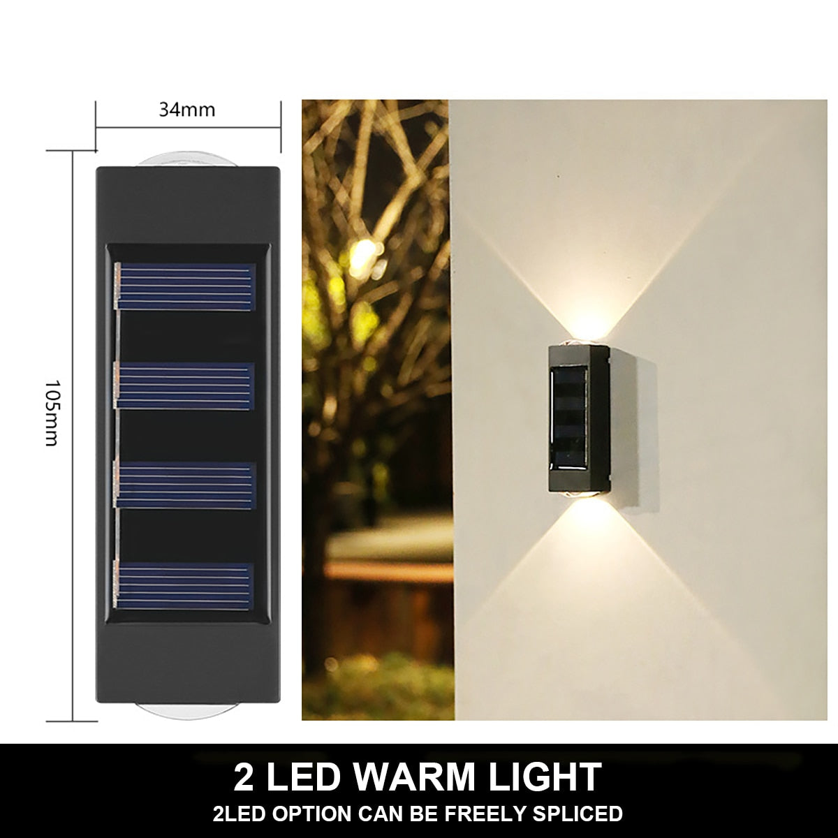 Outdoor Solar Wall Light