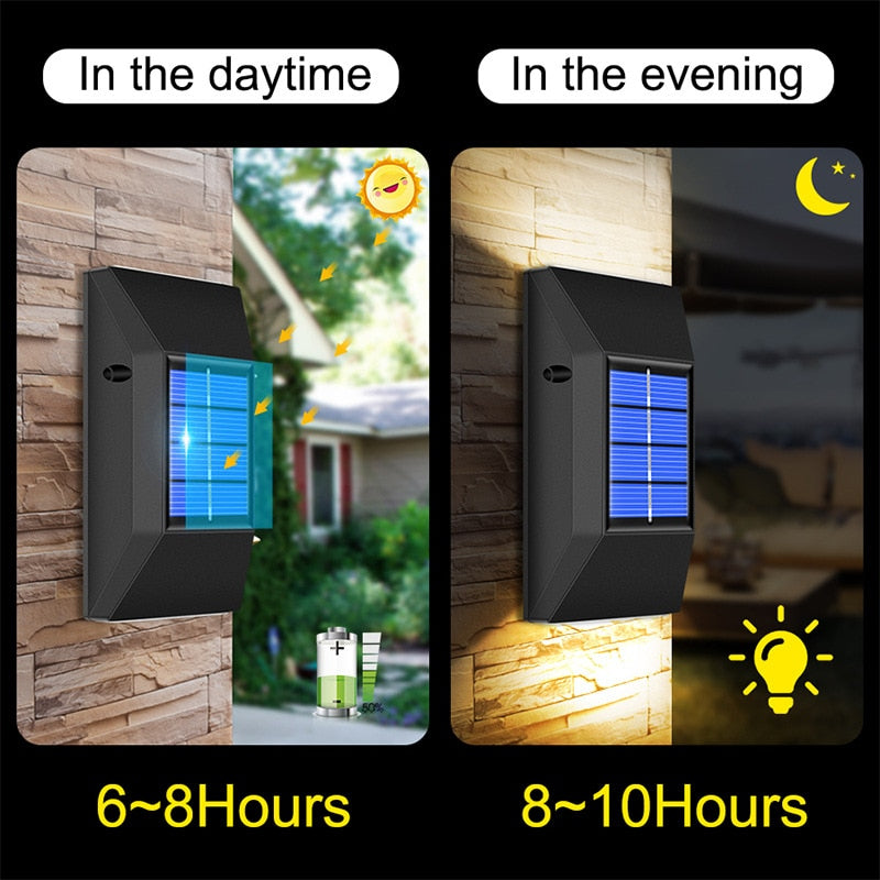 Solar Powered Wall Sconces(4pack)