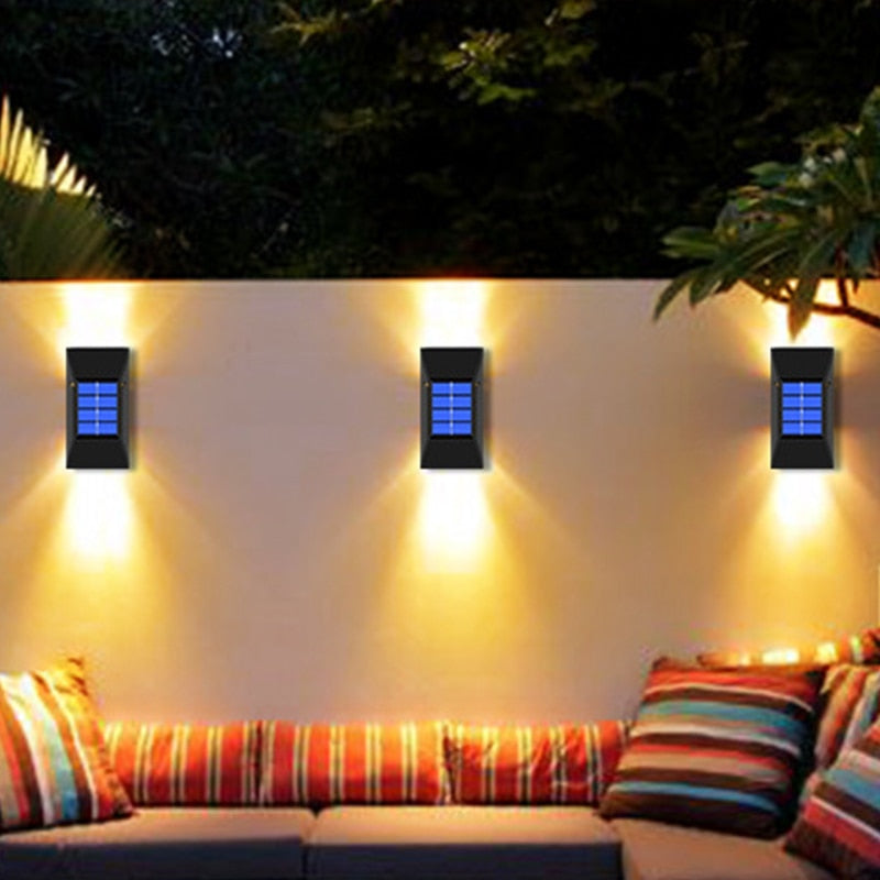 Solar Powered Wall Sconces(4pack)