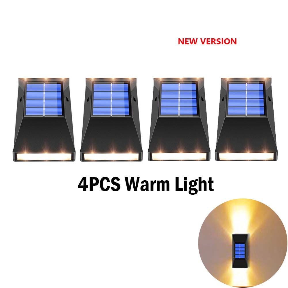 Solar Powered Wall Sconces(4pack)